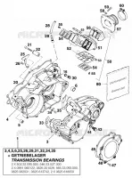 CARTER MOTEUR pour KTM 300 EXC MARZOCCHI/OHLINS de 1996