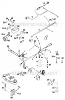 FAISCEAU ELECTRIQUE pour KTM 300 EXC MARZOCCHI/OHLINS de 1996