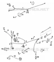 FAISCEAU ELECTRIQUE pour KTM 300 EXC MARZOCCHI/OHLINS de 1996