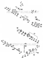 VALVE D'ECHAPPEMENT pour KTM 300 EXC MARZOCCHI/OHLINS de 1996