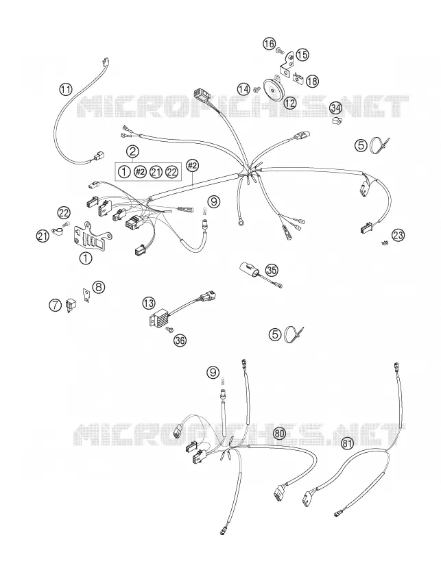 FAISCEAU ELECTRIQUE KTM MOTO 300 2006 EXC  300 EXC
