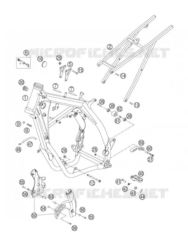CADRE KTM MOTO 300 2006 EXC  300 EXC