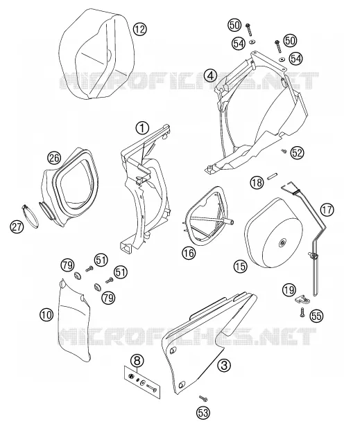 FILTRE A AIR KTM MOTO 300 2002 EXC  300 EXC