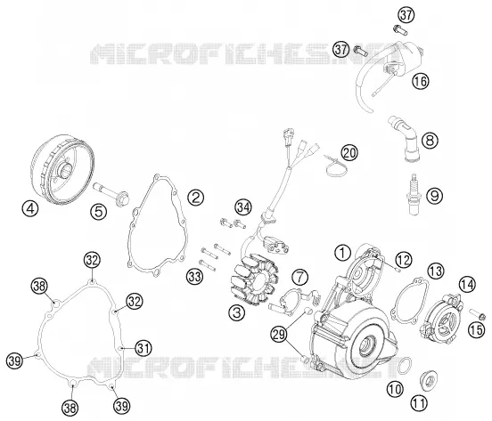 ALLUMAGE KTM MOTO 250 2013 EXC-F  250 EXC-F SIX DAYS