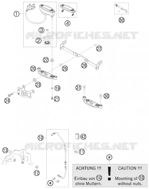 CONTACTEUR A CLE KTM MOTO 250 2011 EXC-F  250 EXC-F SIX DAYS
