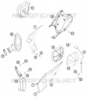 FILTRE A AIR pour KTM 250 EXC-F SIX DAYS de 2010