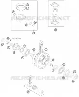 VILEBREQUIN / PISTON pour KTM 250 EXC-F SIX DAYS de 2010