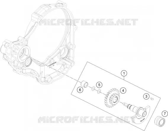 ARBRE D'EQUILIBRAGE KTM MOTO 250 2018 EXC-F  250 EXC-F
