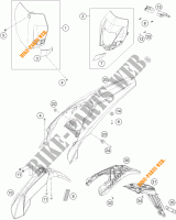 PLASTIQUES pour KTM 250 EXC-F de 2016