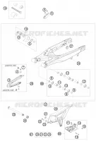 BRAS OSCILLANT  pour KTM 250 EXC-F de 2010