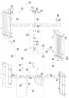 CIRCUIT DE REFROIDISSEMENT pour KTM 250 EXC-F de 2010