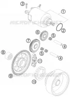 DEMARREUR ELECTRIQUE pour KTM 250 EXC-F de 2010