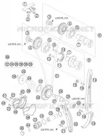 DISTRIBUTION pour KTM 250 EXC-F de 2010
