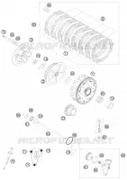 EMBRAYAGE pour KTM 250 EXC-F de 2010