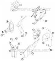 FILTRE A AIR pour KTM 250 EXC-F de 2010