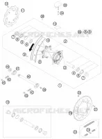 ROUE ARRIERE pour KTM 250 EXC-F de 2010