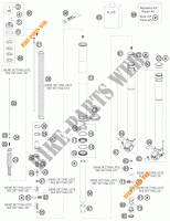 FOURCHE (PIECES) pour KTM 125 EXC FACTORY EDITION de 2015
