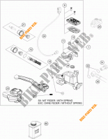 MAITRE CYLINDRE DE FREIN AVANT pour KTM 125 EXC FACTORY EDITION de 2015