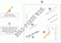 TROUSSE A OUTILS / MANUELS / OPTIONS pour KTM 125 EXC FACTORY EDITION de 2015