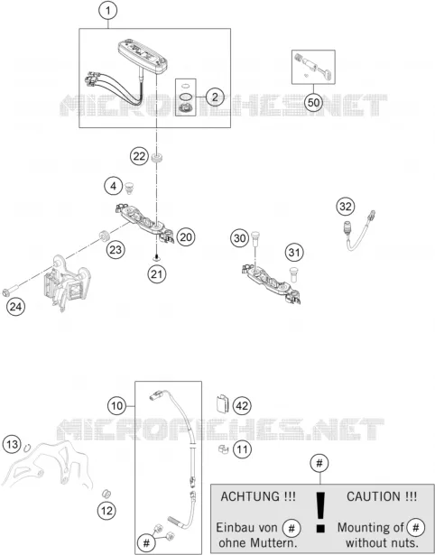 CONTACTEUR A CLE KTM MOTO 125 2014 EXC  125 EXC SIX-DAYS