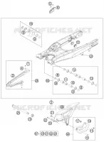 BRAS OSCILLANT  pour KTM 125 EXC SIX-DAYS de 2013