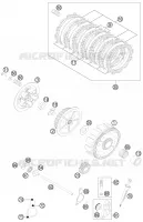 EMBRAYAGE pour KTM 125 EXC SIX-DAYS de 2013