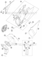 FILTRE A AIR pour KTM 125 EXC SIX-DAYS de 2013