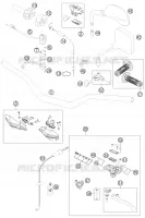 GUIDON / COMMANDES pour KTM 125 EXC SIX-DAYS de 2013