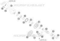 KICK pour KTM 125 EXC SIX-DAYS de 2013