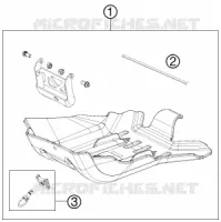 PROTECTION MOTEUR pour KTM 125 EXC SIX-DAYS de 2013