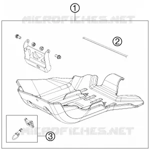 PROTECTION MOTEUR KTM MOTO 125 2013 EXC  125 EXC SIX-DAYS