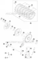 EMBRAYAGE  125 ktm-moto 2016 EXC 31