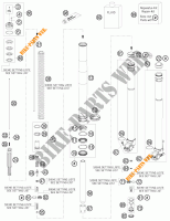 FOURCHE (PIECES) pour KTM 125 EXC de 2015