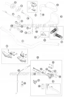 GUIDON / COMMANDES  125 ktm-moto 2013 EXC 2