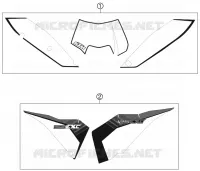 AUTOCOLLANTS pour KTM 125 EXC de 2011