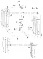 CIRCUIT DE REFROIDISSEMENT pour KTM 125 EXC de 2011