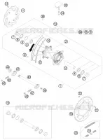 ROUE ARRIERE pour KTM 125 EXC de 2011