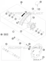 ROUE AVANT pour KTM 125 EXC de 2011