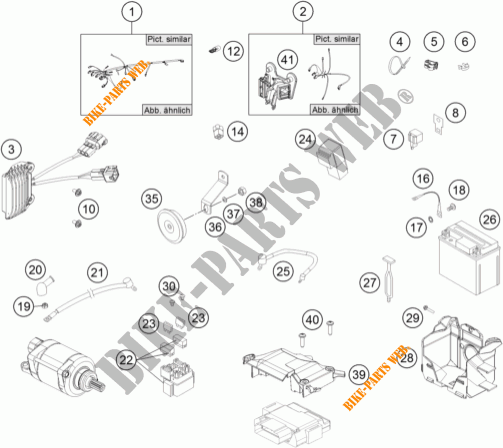 FAISCEAU ELECTRIQUE pour KTM 450 EXC FACTORY EDITION de 2015