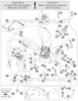 CARBURATEUR  450 ktm-moto 2006 EXC 29
