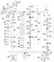 AMORTISSEUR (PIECES) pour KTM 450 EXC RACING de 2006