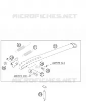 BEQUILLE LATERALE / CENTRALE pour KTM 450 EXC RACING de 2006