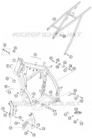 CADRE pour KTM 450 EXC RACING de 2006