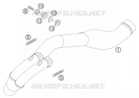 ECHAPPEMENT pour KTM 450 EXC RACING de 2006