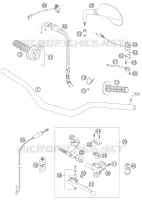 GUIDON / COMMANDES pour KTM 450 EXC RACING de 2006