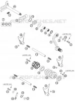 MECANISME DE SELECTION DE VITESSES pour KTM 450 EXC RACING de 2006
