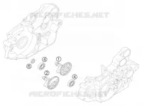 ARBRE D'EQUILIBRAGE pour KTM 450 EXC-G RACING de 2004