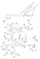CADRE pour KTM 450 EXC-G RACING de 2004