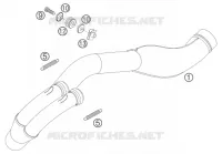 ECHAPPEMENT pour KTM 450 EXC-G RACING de 2004