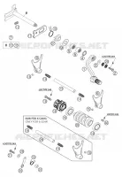 MECANISME DE SELECTION DE VITESSES pour KTM 450 EXC-G RACING de 2004